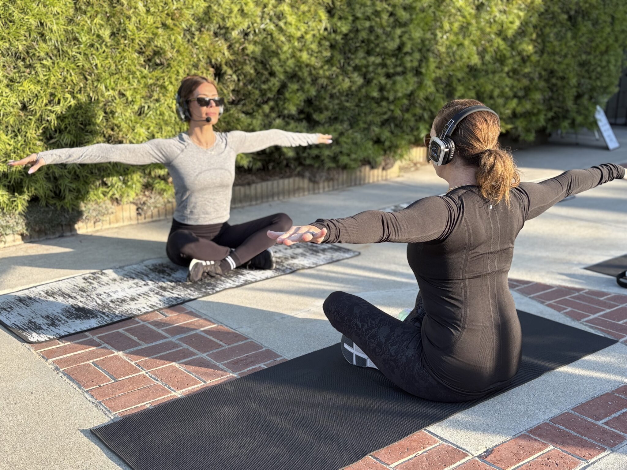 woman doing yoga