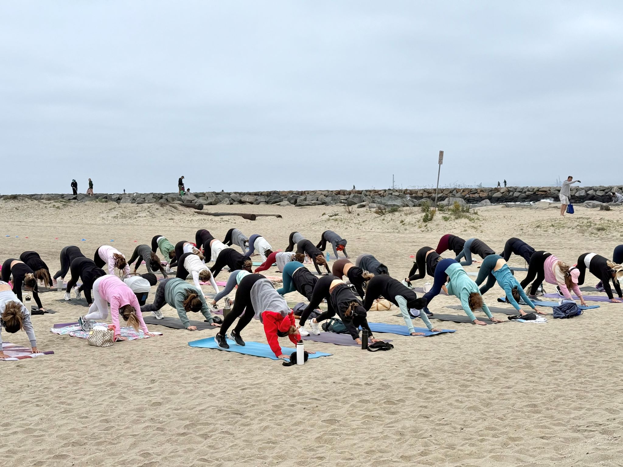people doing yoga