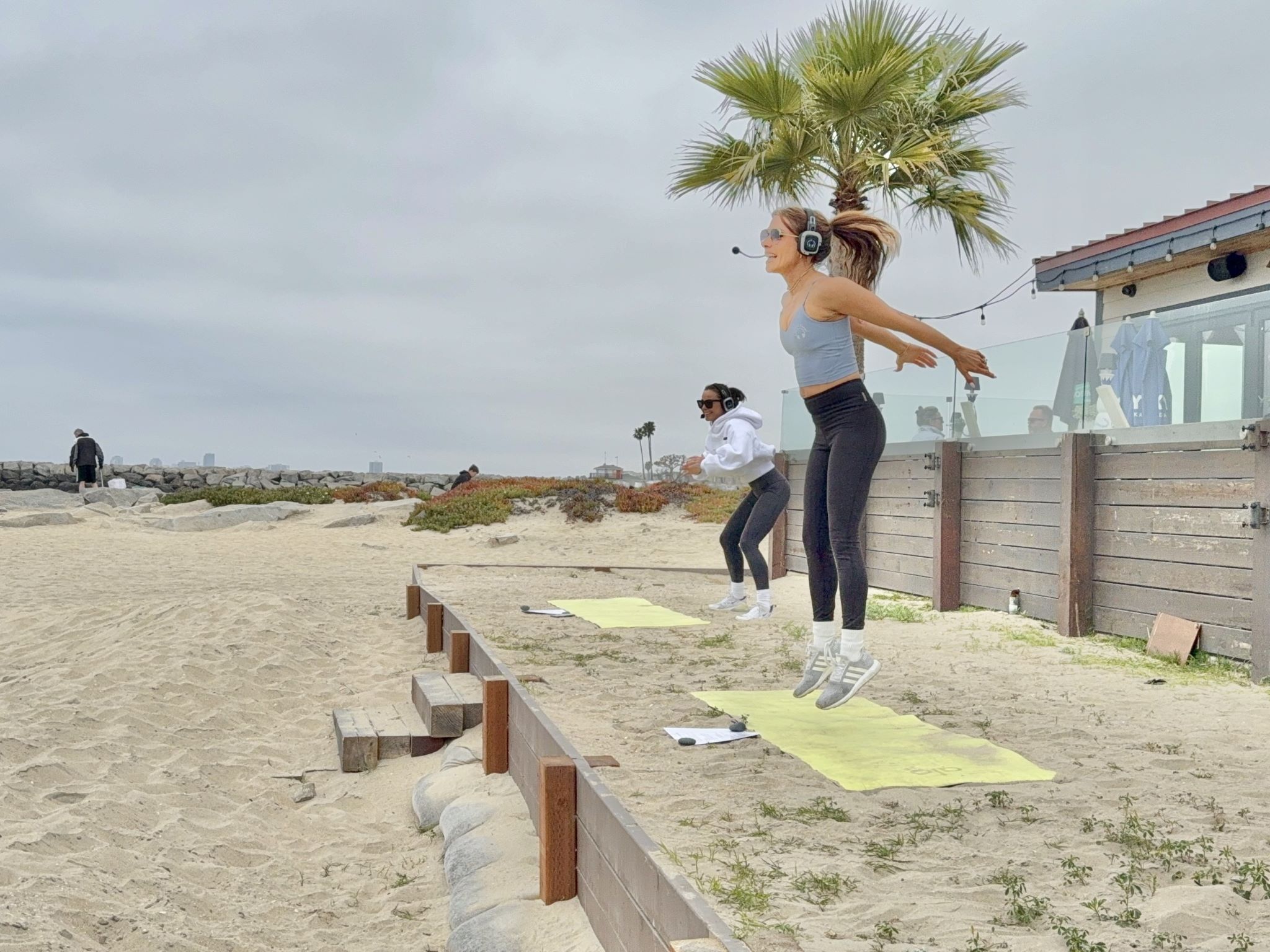 people doing yoga
