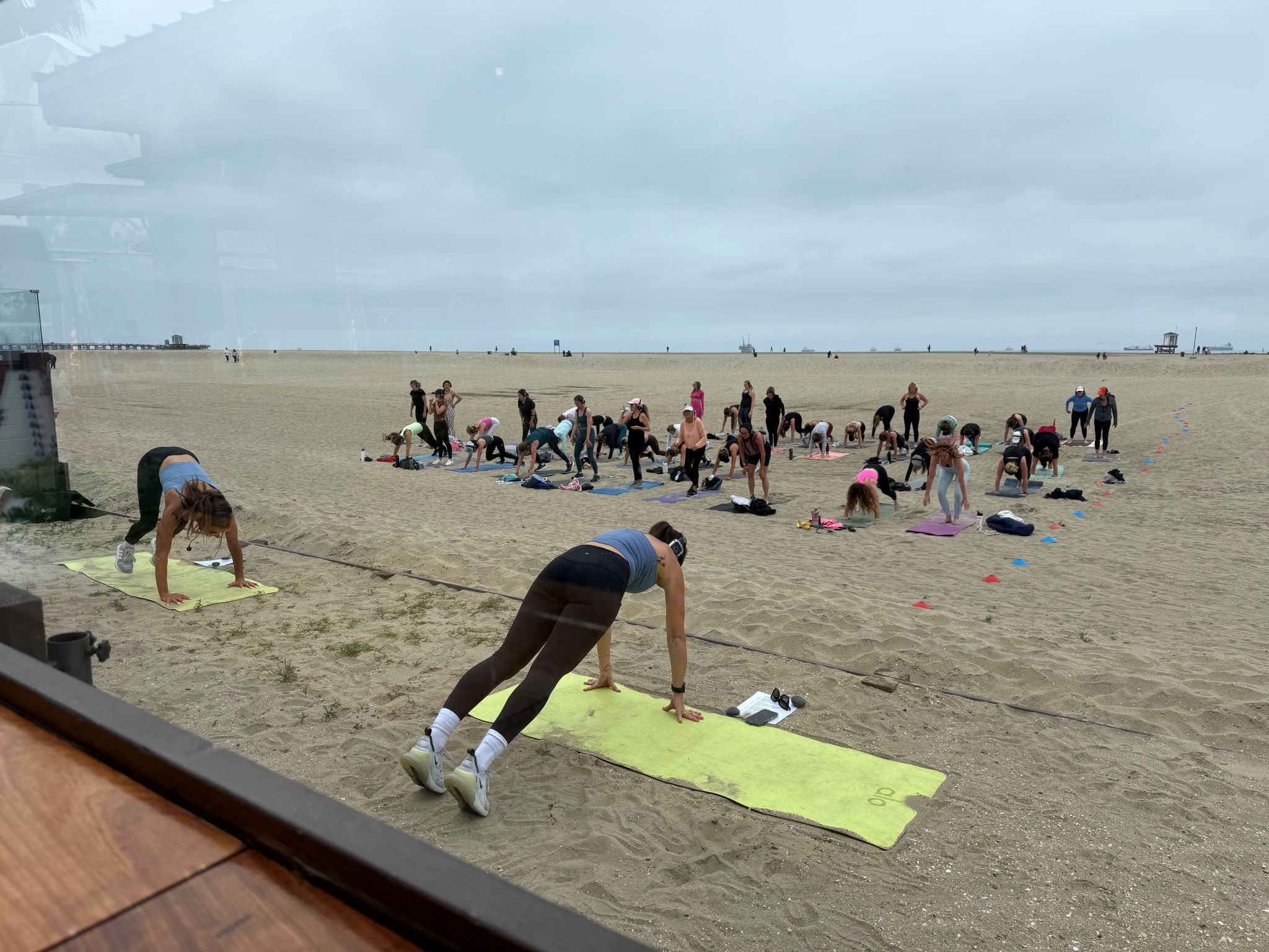 people doing yoga